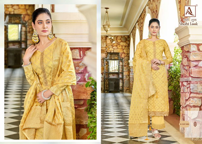 Shahi Look By Alok Suit Embroider Designer Salwar Suits